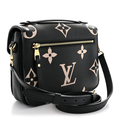 Louis Vuitton Empreinte Monogram Giant Pochette Metis Black Beige 3 of 13