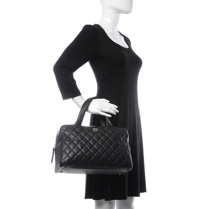Chanel Caviar Quilted Bowler Black 2 of 12
