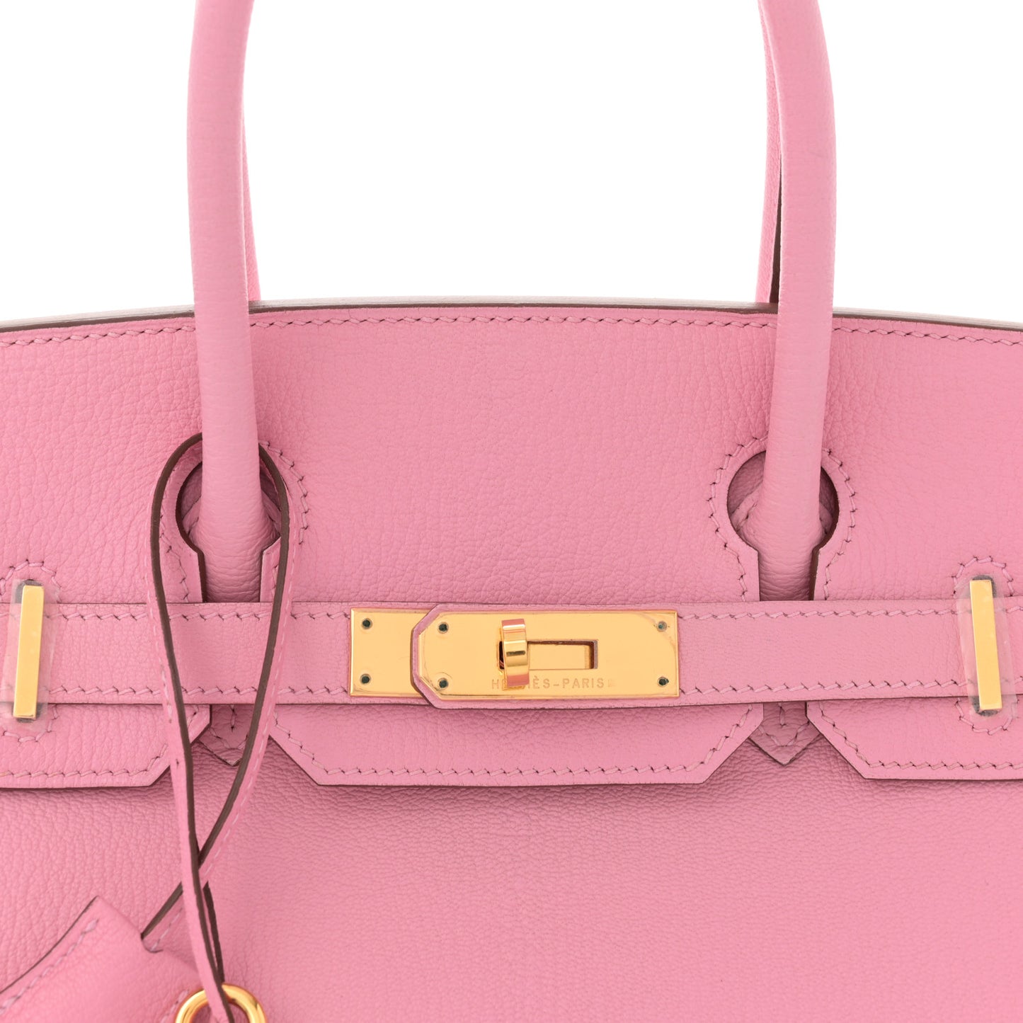 Chevre Mysore Horseshoe Birkin 30 Bubblegum Rose Shocking