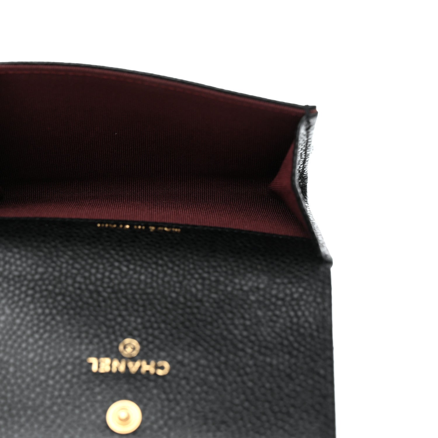 Chanel Caviar Quilted Flap Card Holder Black 5 of 9