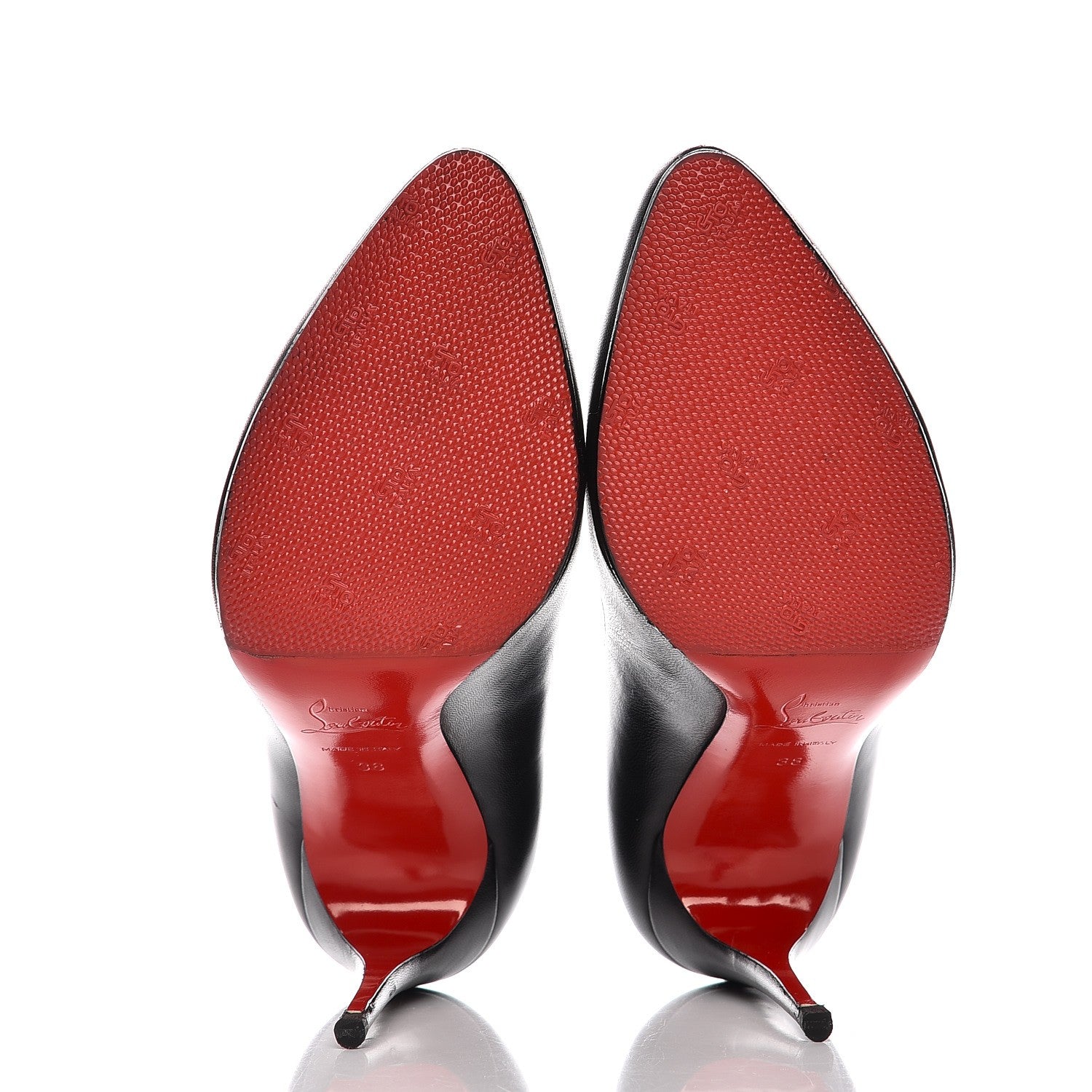 Christian Louboutin Kid Hi Elisa 100 Pumps 38 Black 5 of 11