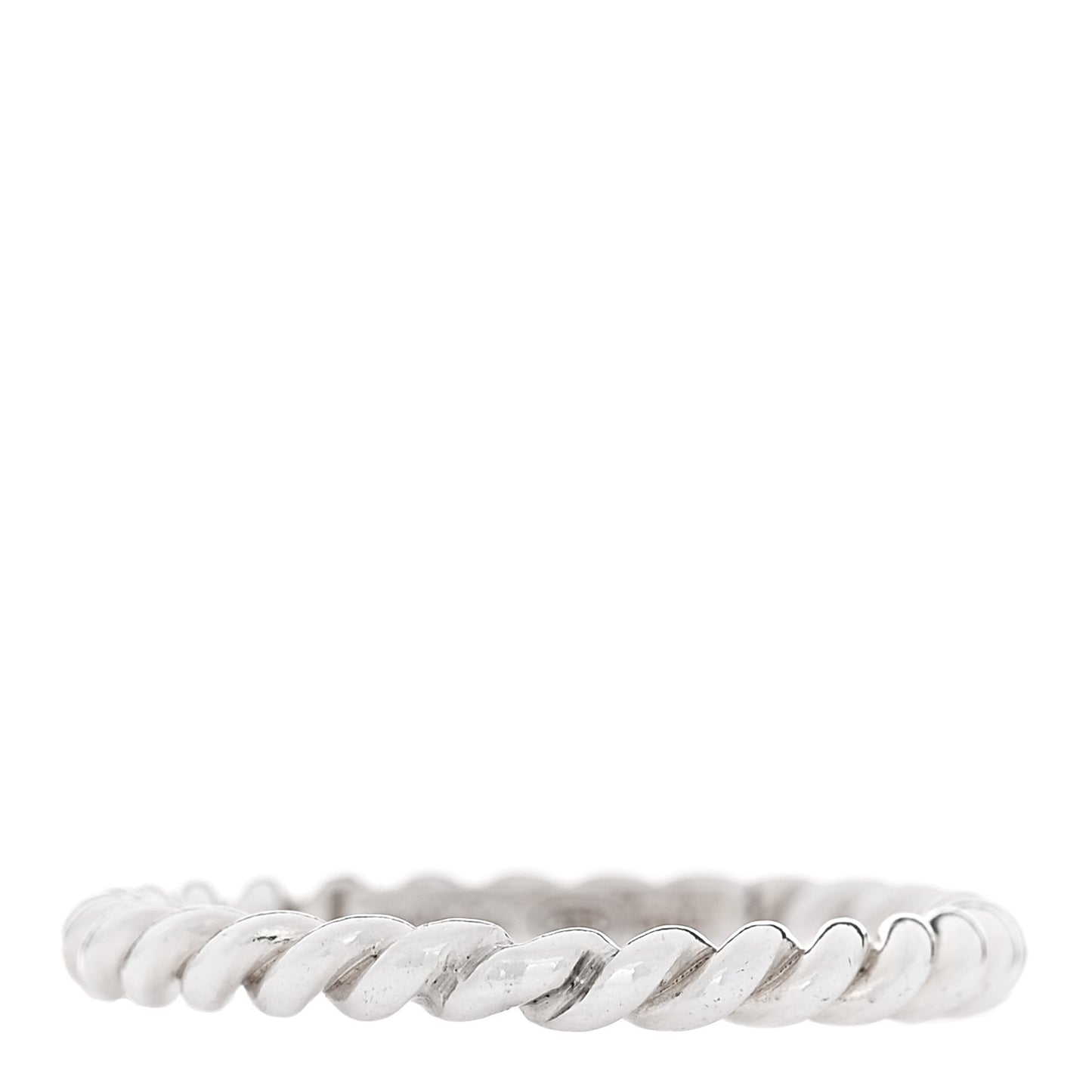 Sterling Silver Twist Rope Ring 52 6