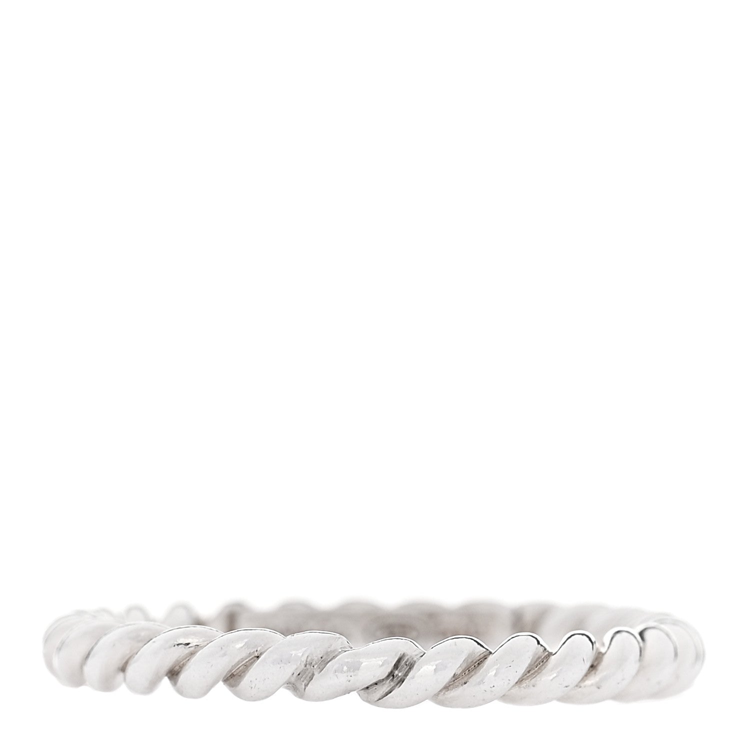 Tiffany Sterling Silver Twist Rope Ring 52 6 1 of 4
