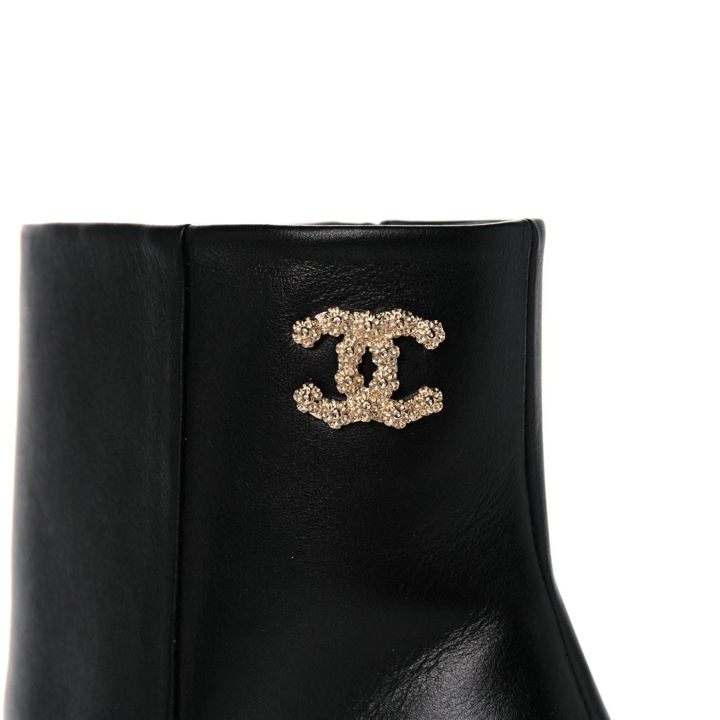 Calfskin CC Ankle Boots 41 Black