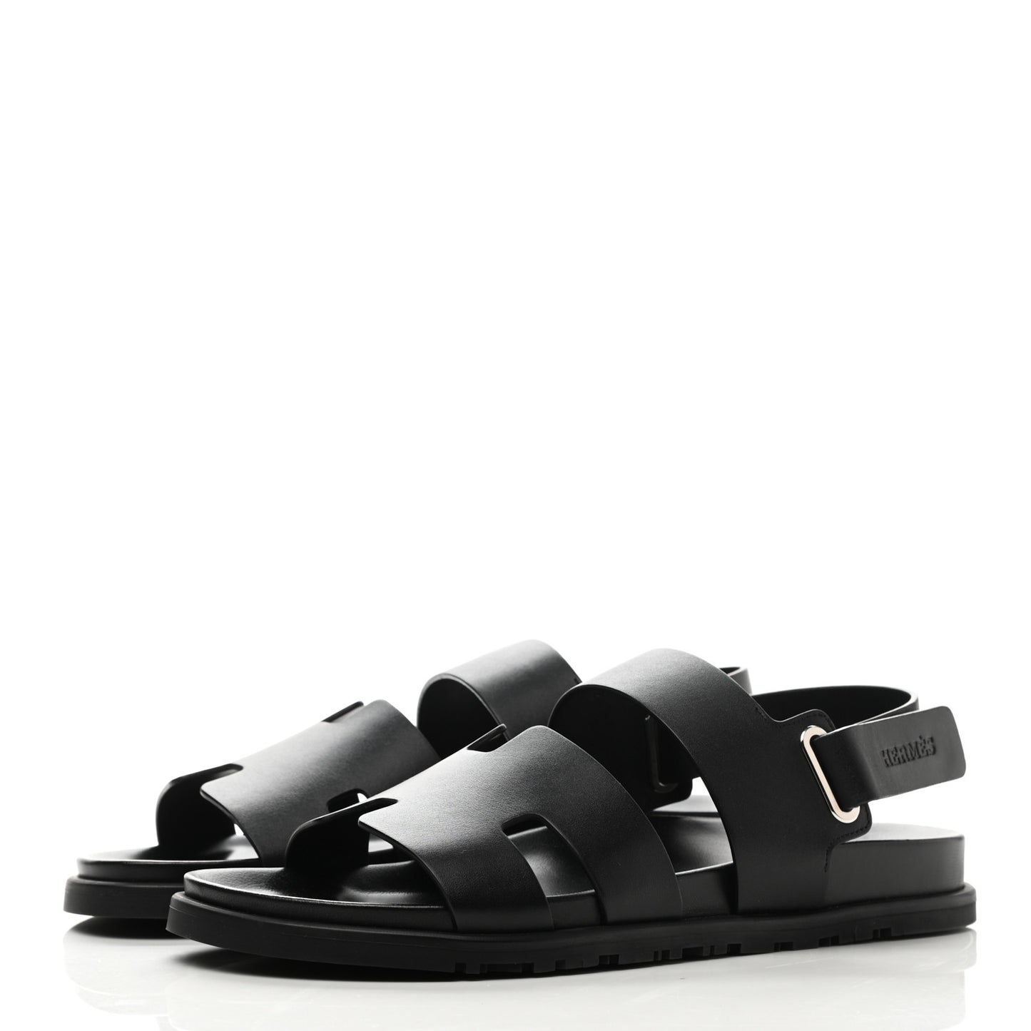 Calfskin Mens Takara Sandals 41.5 Black