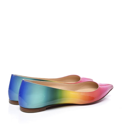 Christian Louboutin Patent Rainbow Ballalla Flats 36 Multicolor 4 of 10
