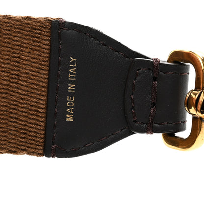 Fendi Ribbon Vitello Century FF 1974 Flat Studded Strap You Fango Marrone Ebano 4 of 5
