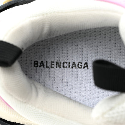 Balenciaga Fabric Mesh Washed Effect Womens Triple S Sneakers 36 Pink White Blue 8 of 13