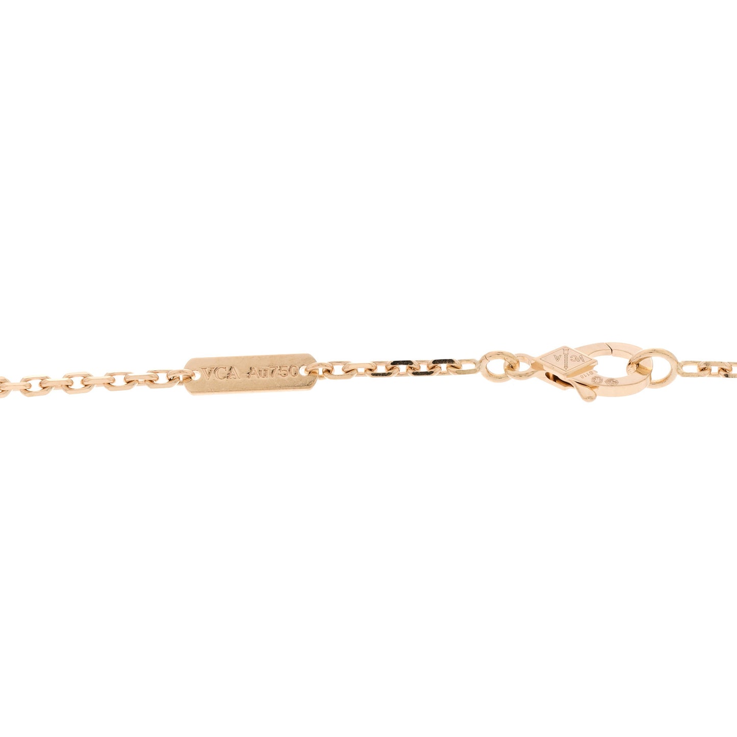 18K Yellow Gold Guilloche Magic Alhambra Long Necklace