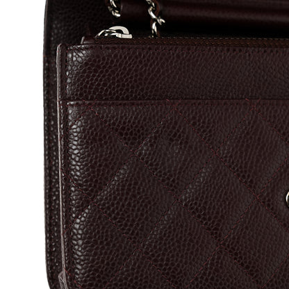 Chanel Caviar Quilted Wallet on Chain WOC Burgundy 12 of 12