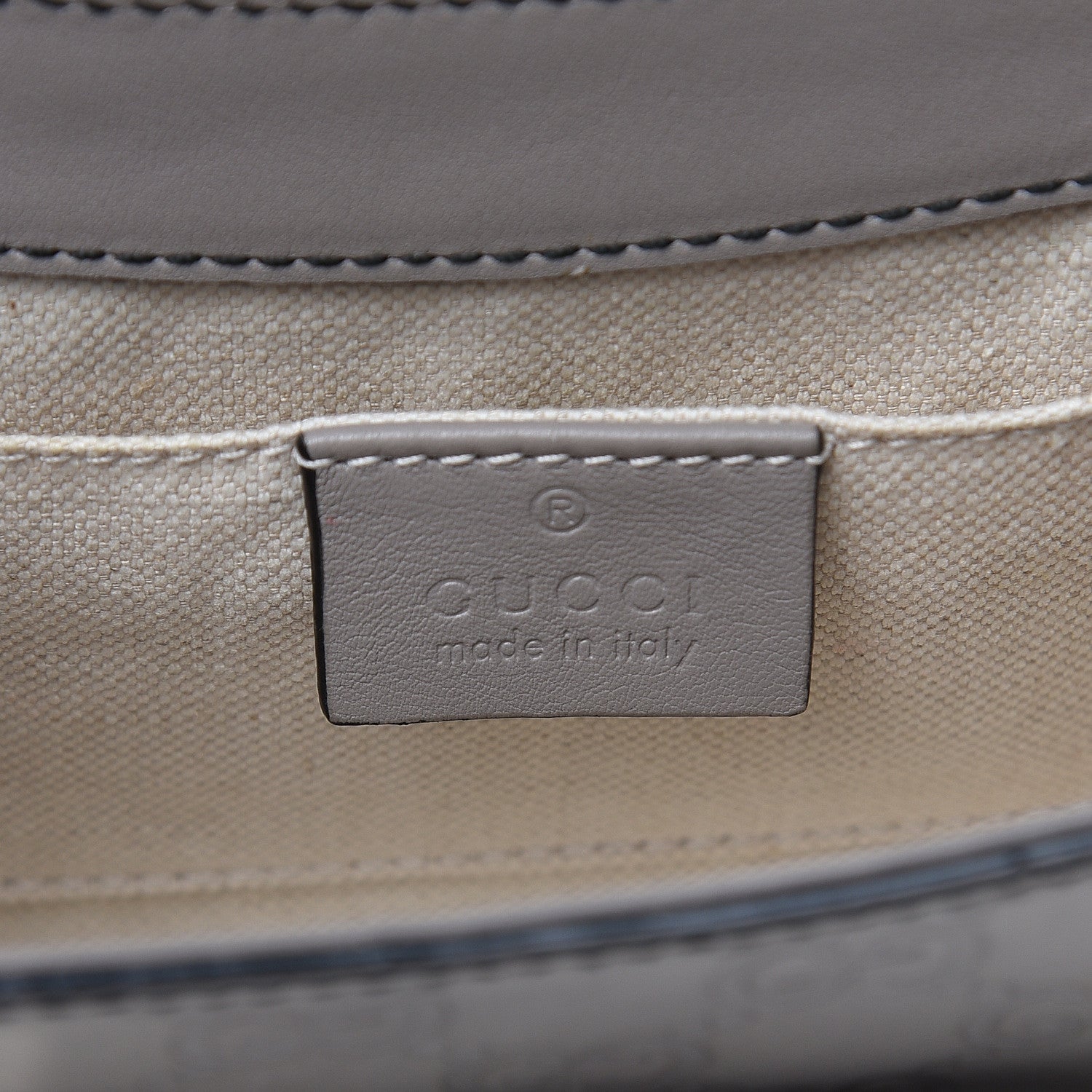 Gucci Guccissima Mini Emily Chain Shoulder Bag Storm Grey 6 of 10