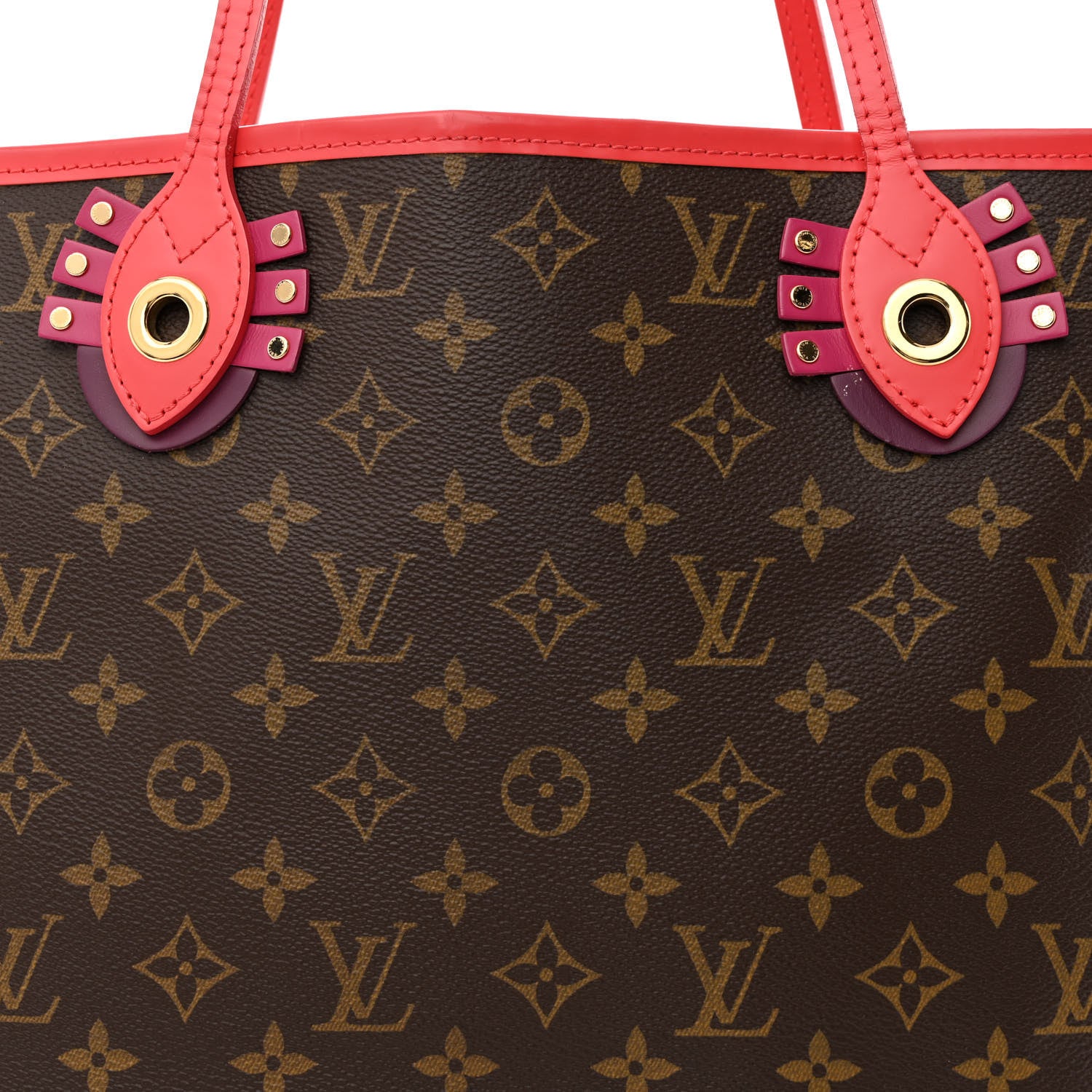 Louis Vuitton Monogram Totem Neo Neverfull MM Flamingo 1312069