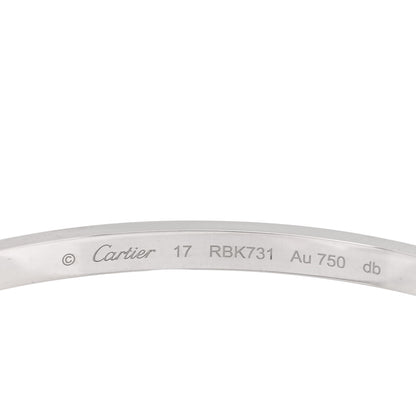 Cartier 18K White Gold Small LOVE Bracelet 17 4 of 5