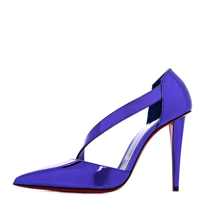 Christian Louboutin Patent Astrid 100 Pumps 37 Purple 1 of 7