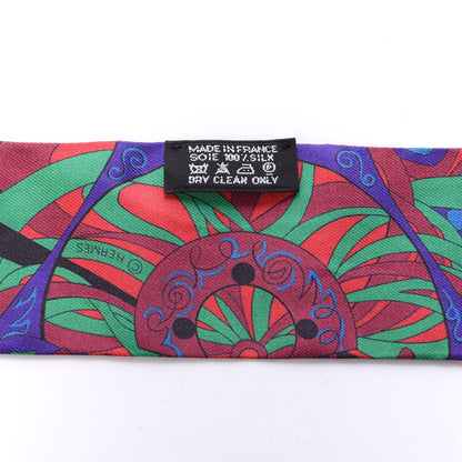 Hermes Silk L'Ivresse De l'Infini Twilly Rouge Violet Vert 3 of 3