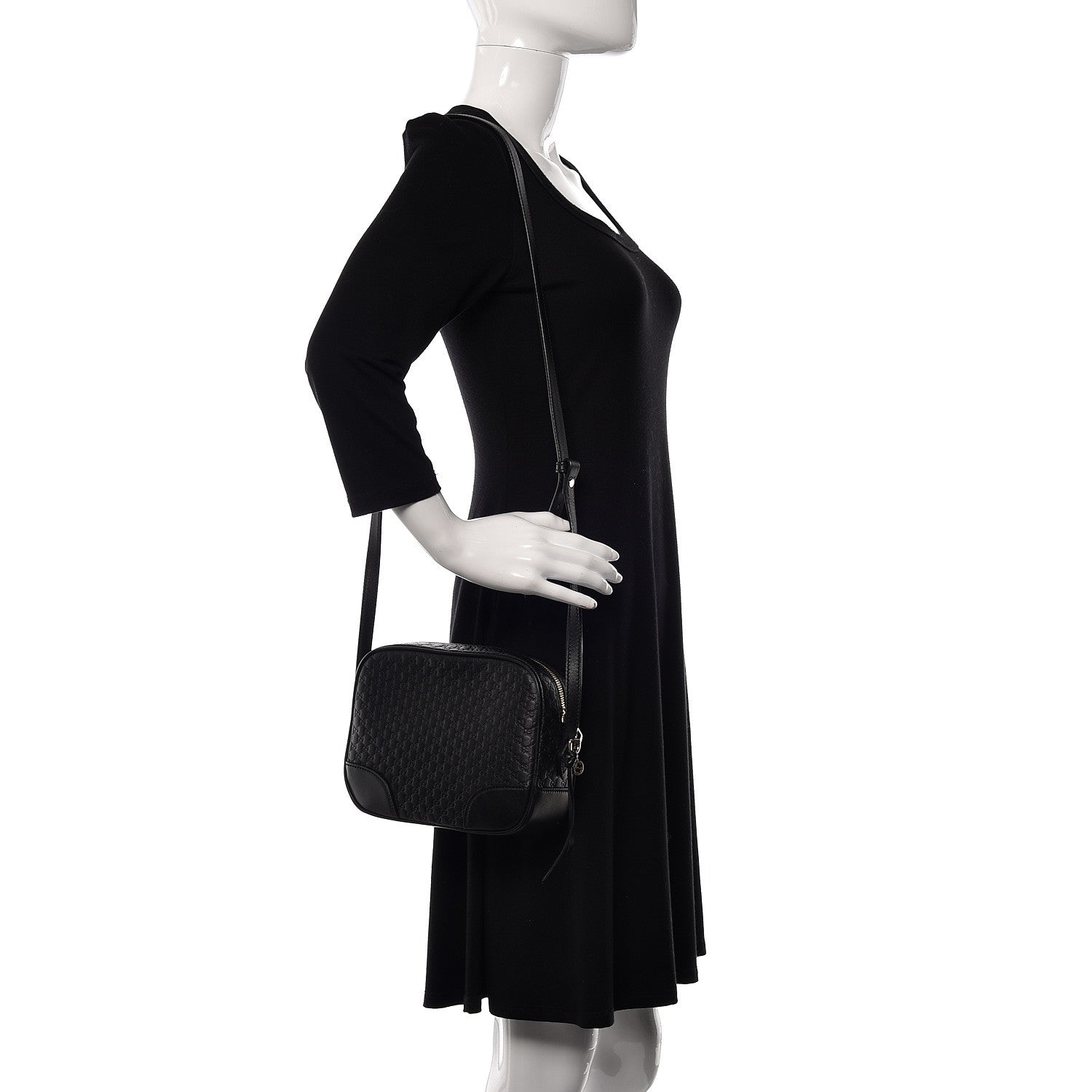 Gucci Microguccissima Mini Bree Messenger Bag Black 2 of 11