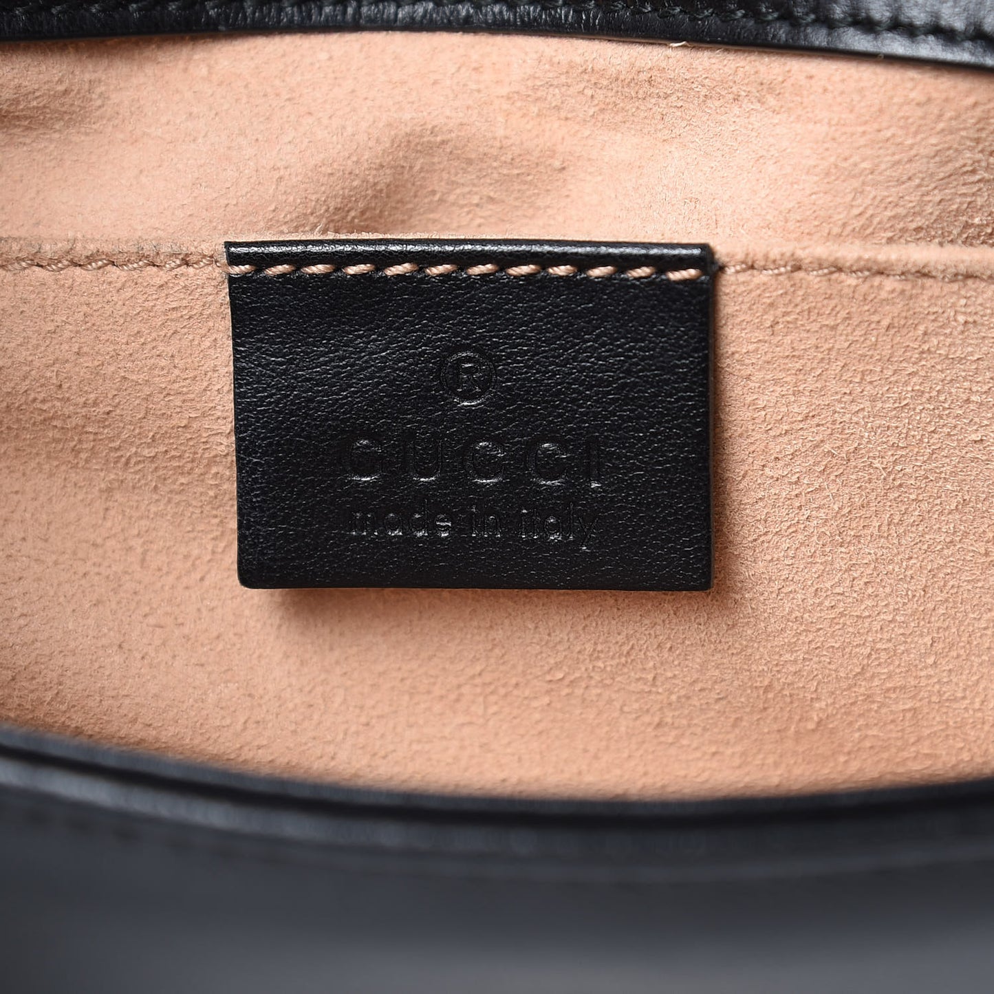 Calfskin Matelasse Mini GG Marmont Shoulder Bag Black