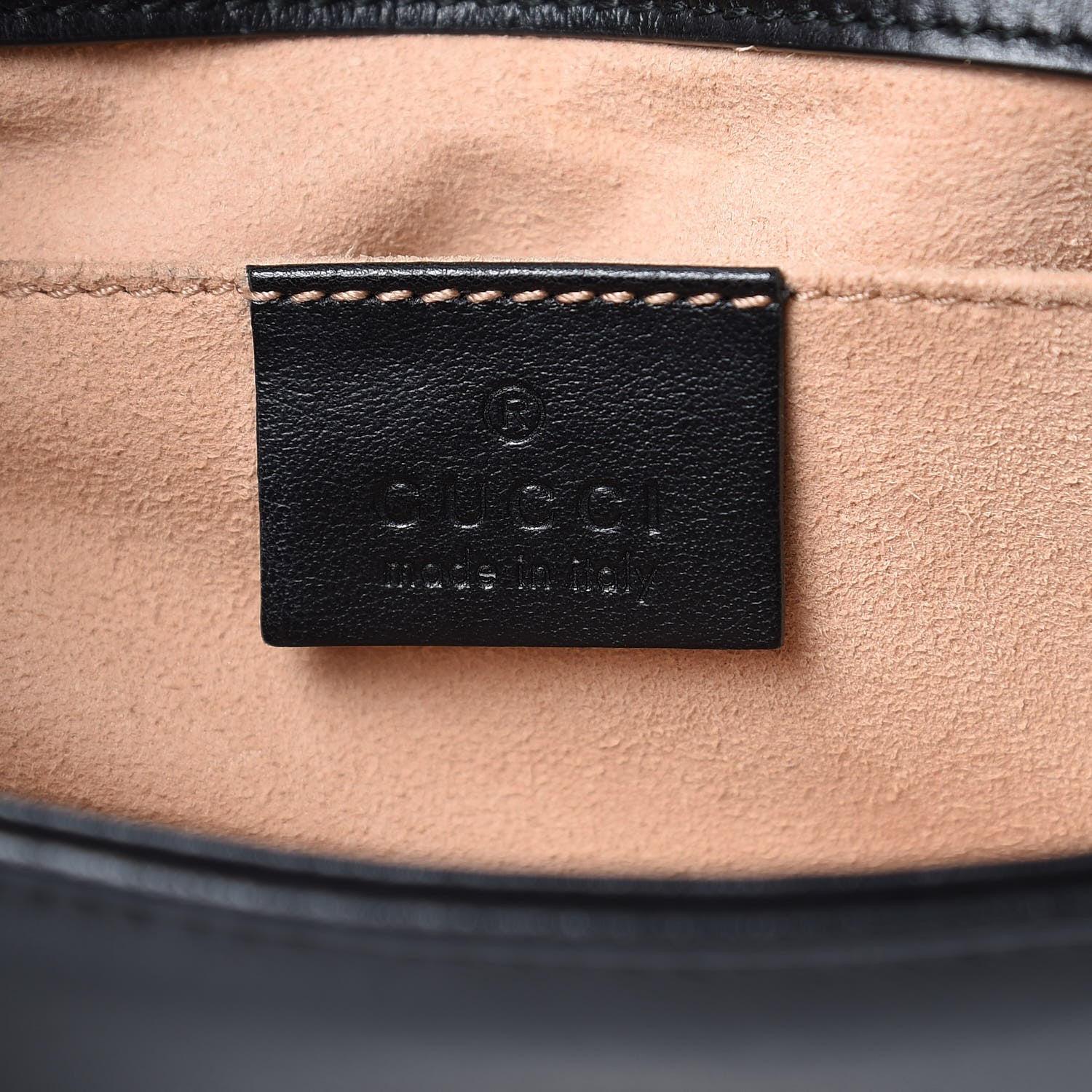 Gucci Calfskin Matelasse Mini GG Marmont Shoulder Bag Black 6 of 10