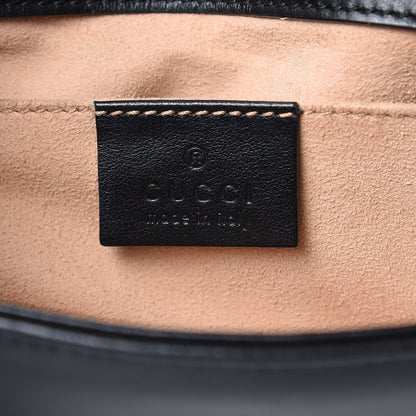 Gucci Calfskin Matelasse Mini GG Marmont Shoulder Bag Black 6 of 10
