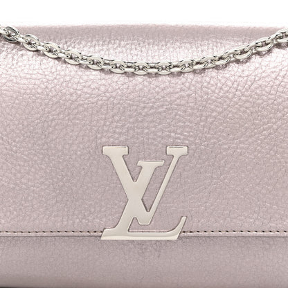 Louis Vuitton Metallic Grained Calfskin Louise Clutch GM NM 8 of 12