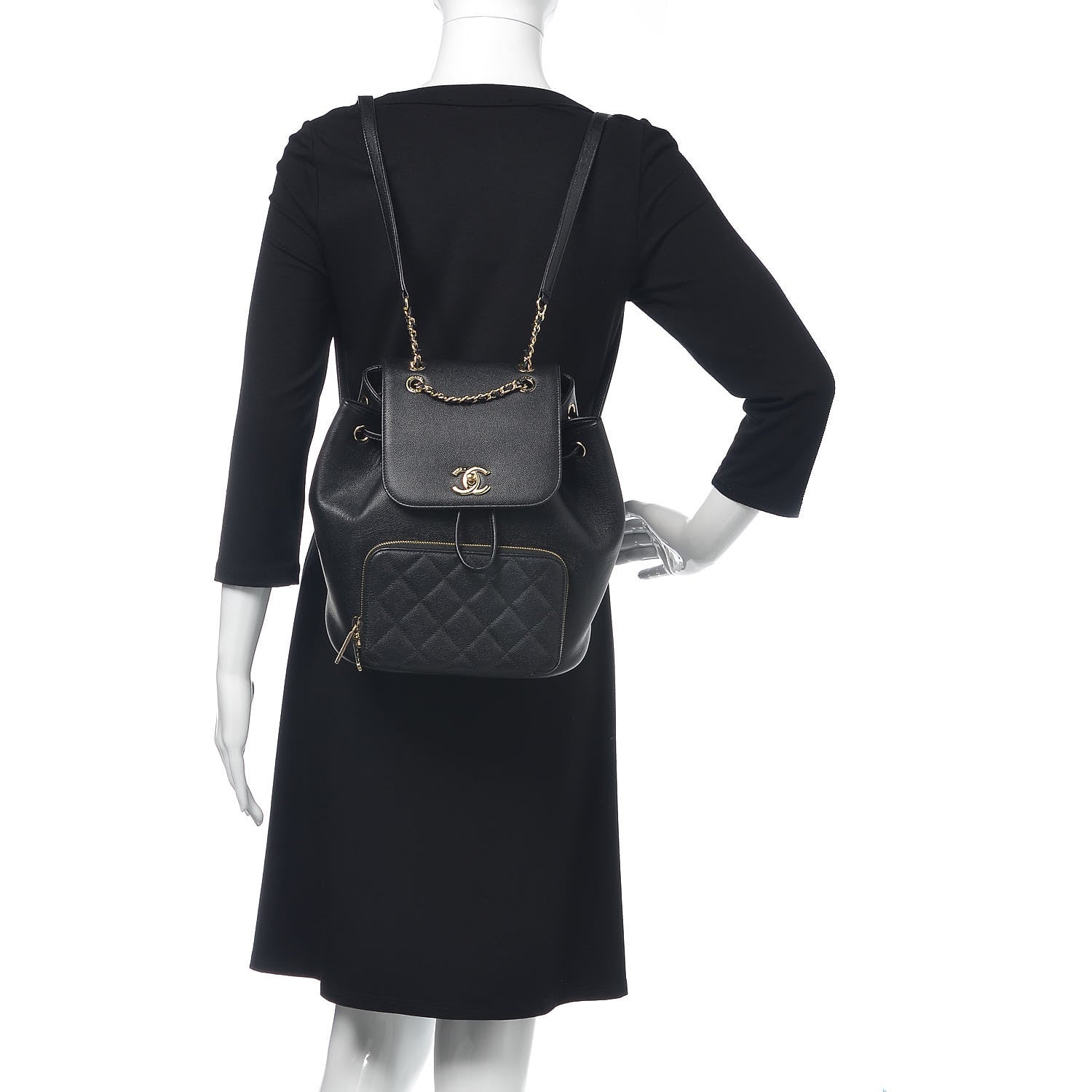 Chanel Caviar Quilted Business Affinity Backpack Black 2 of 13