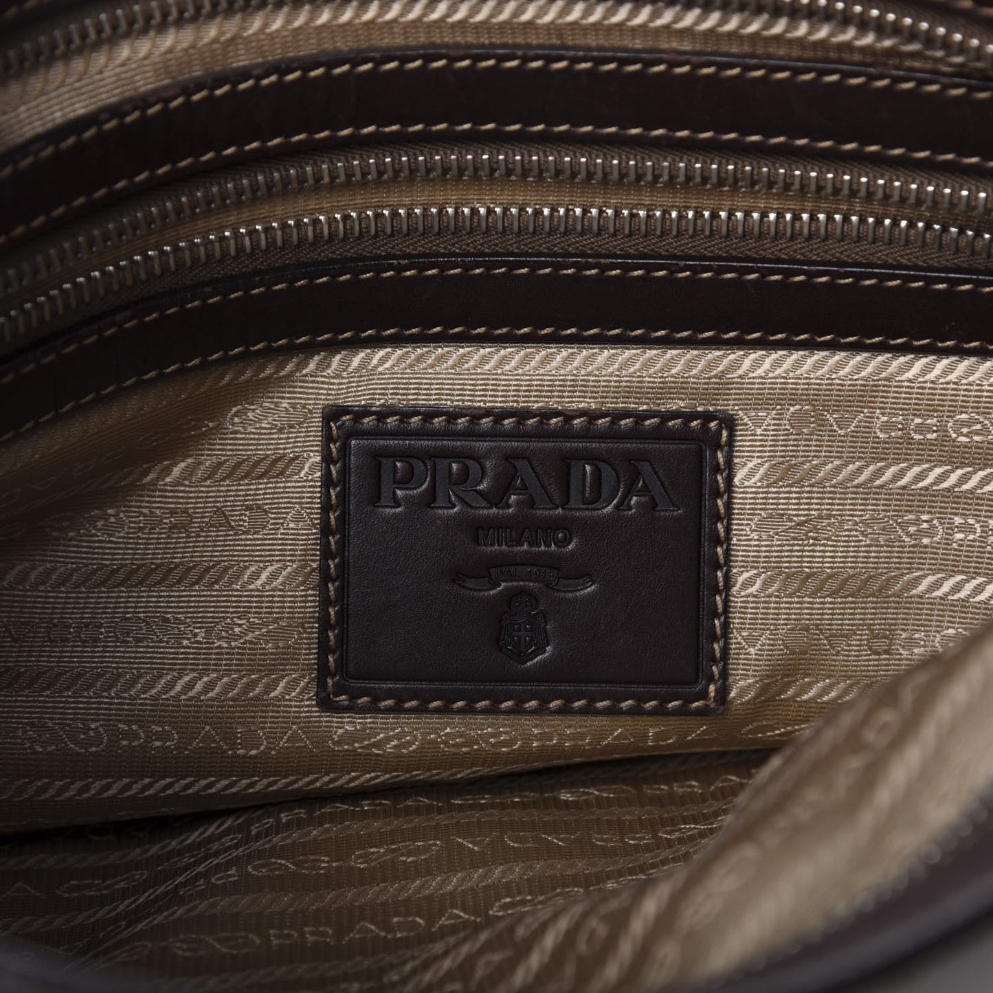 Jacquard Logo Small Flat Messenger Bag Corda Moro