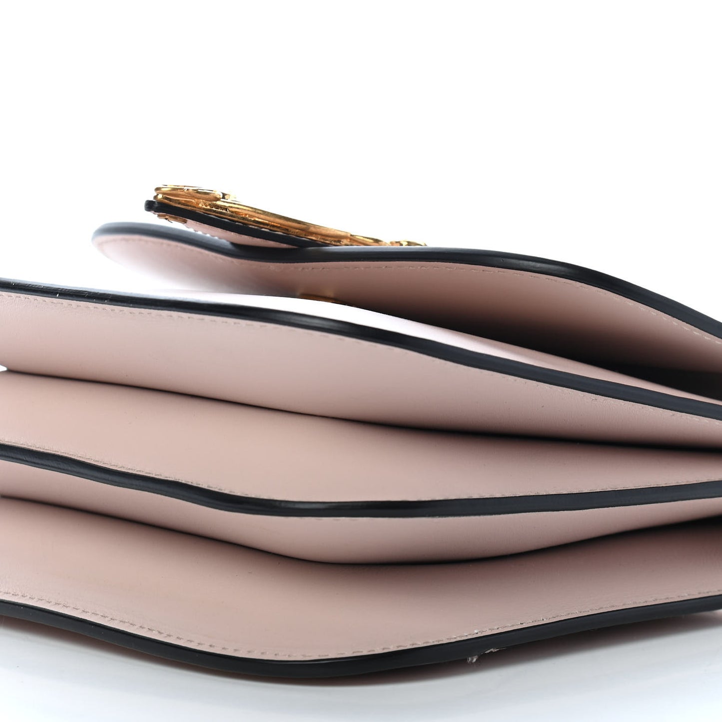 Vitello Barocco Virtus Small Top Handle Shoulder Bag Pink