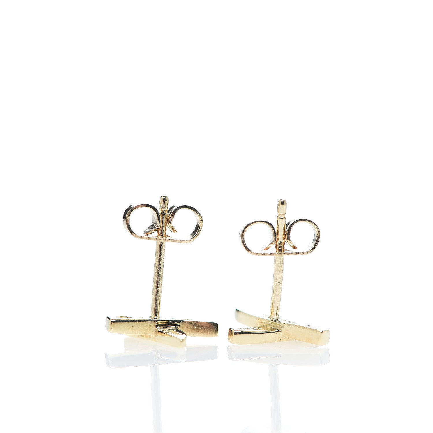 Tiffany 18K Yellow Gold Mini Paloma's Graffiti X Earrings 3 of 3