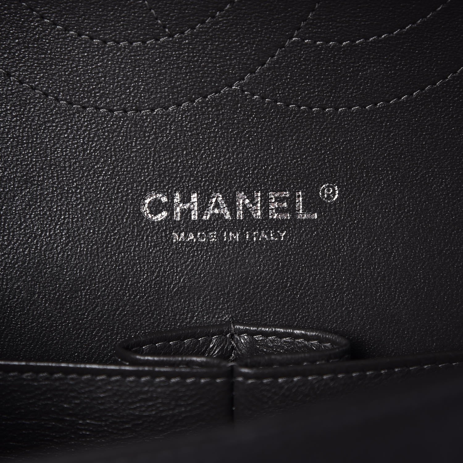 Chanel Lambskin Quilted Jumbo Double Flap Dark Grey 7 of 9