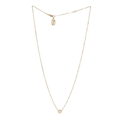 Cartier 18K Yellow Gold Diamond LM D'Amour Pendant Necklace 4 of 12