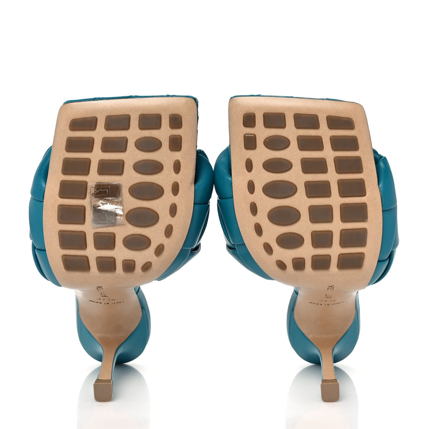 Nappa Maxi Intrecciato Lido 90mm Mule Sandals 37.5 Blaster