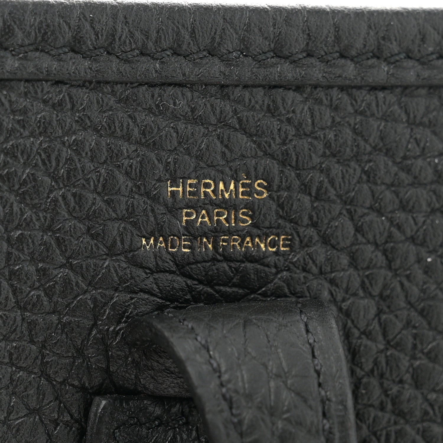 Hermes Taurillon Clemence Evelyne TPM Black 6 of 11