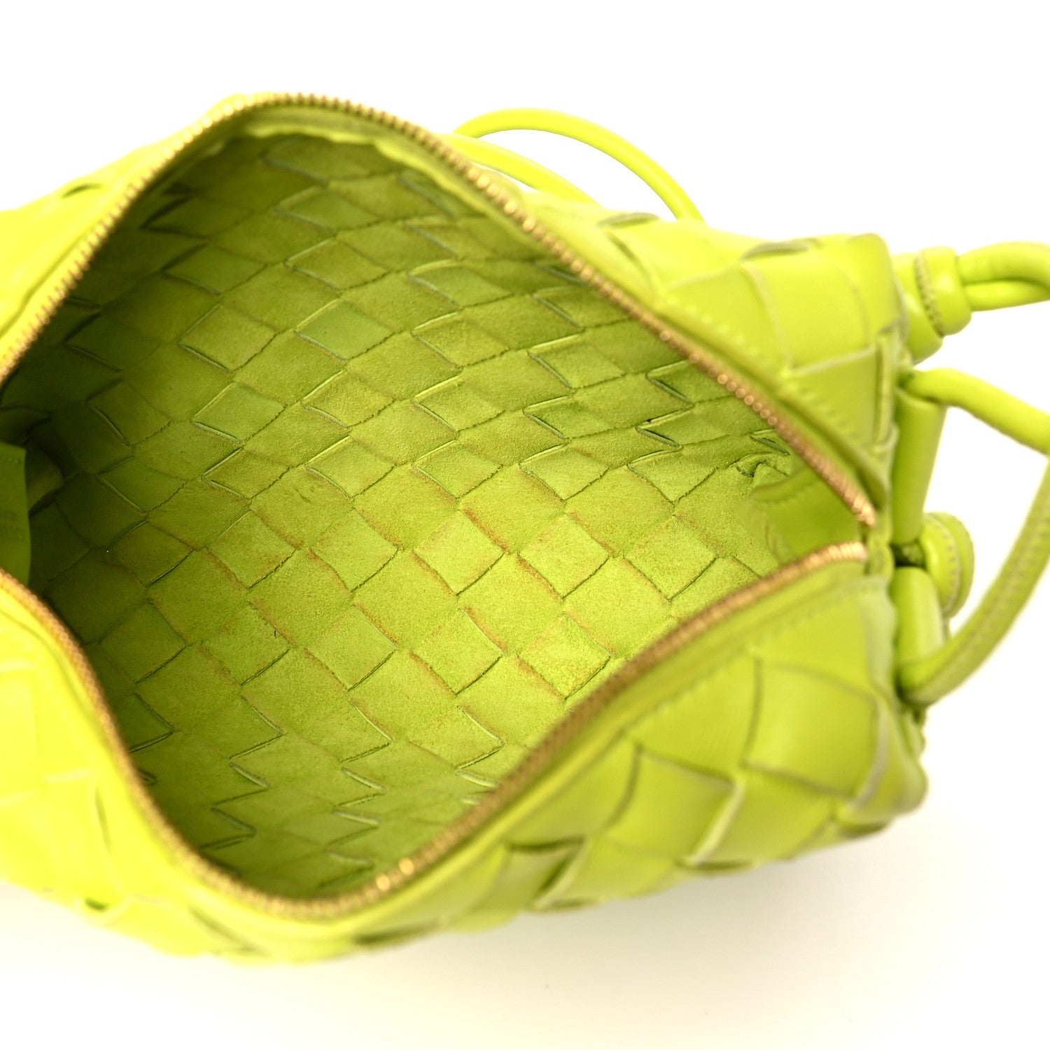 Bottega Veneta Nappa Intrecciato Mini Loop Camera Bag Acid Kiwi 5 of 10