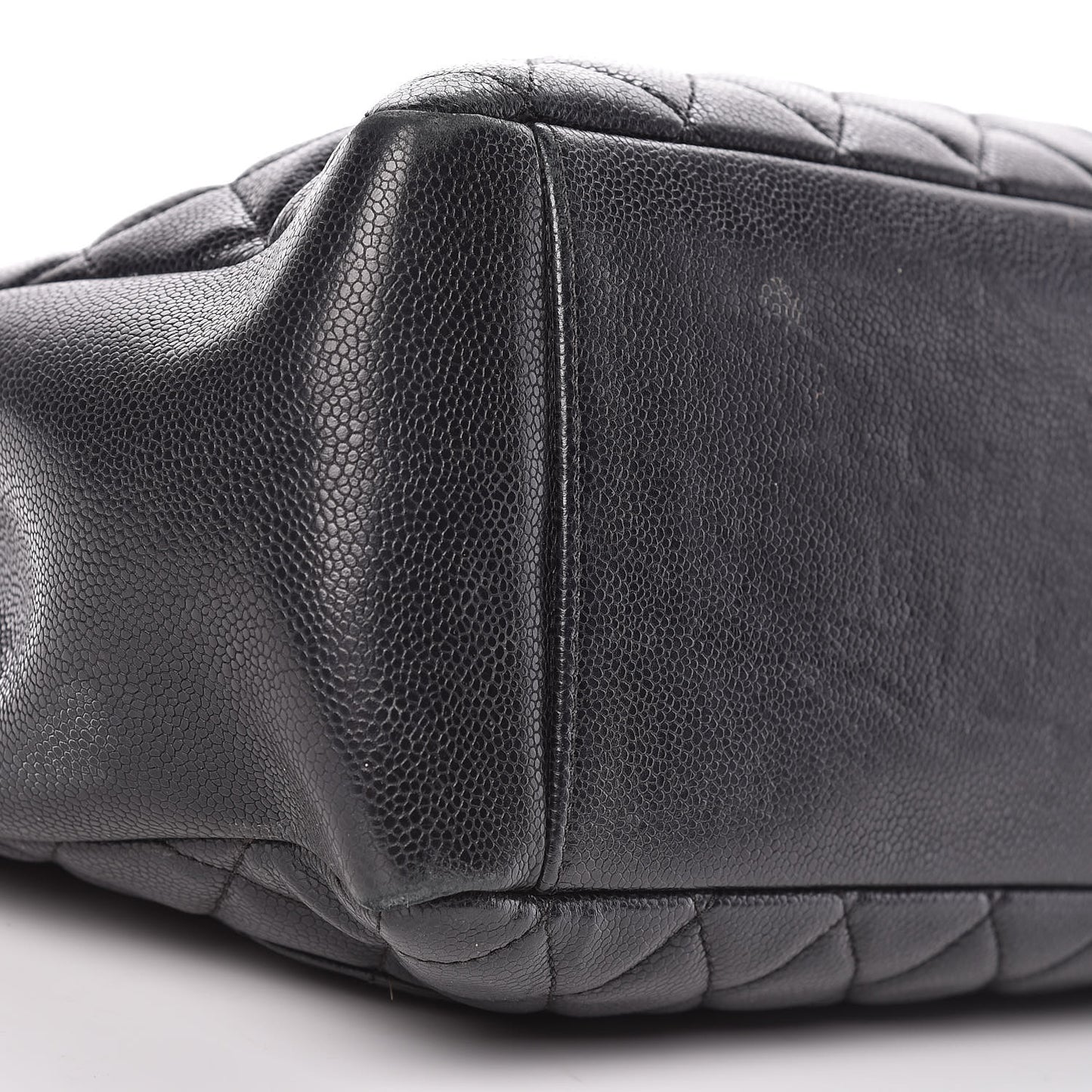 Caviar Quilted Grand Shopping Tote GST Black