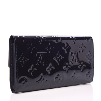 Louis Vuitton Vernis Sarah Wallet Blue Infini 3 of 6