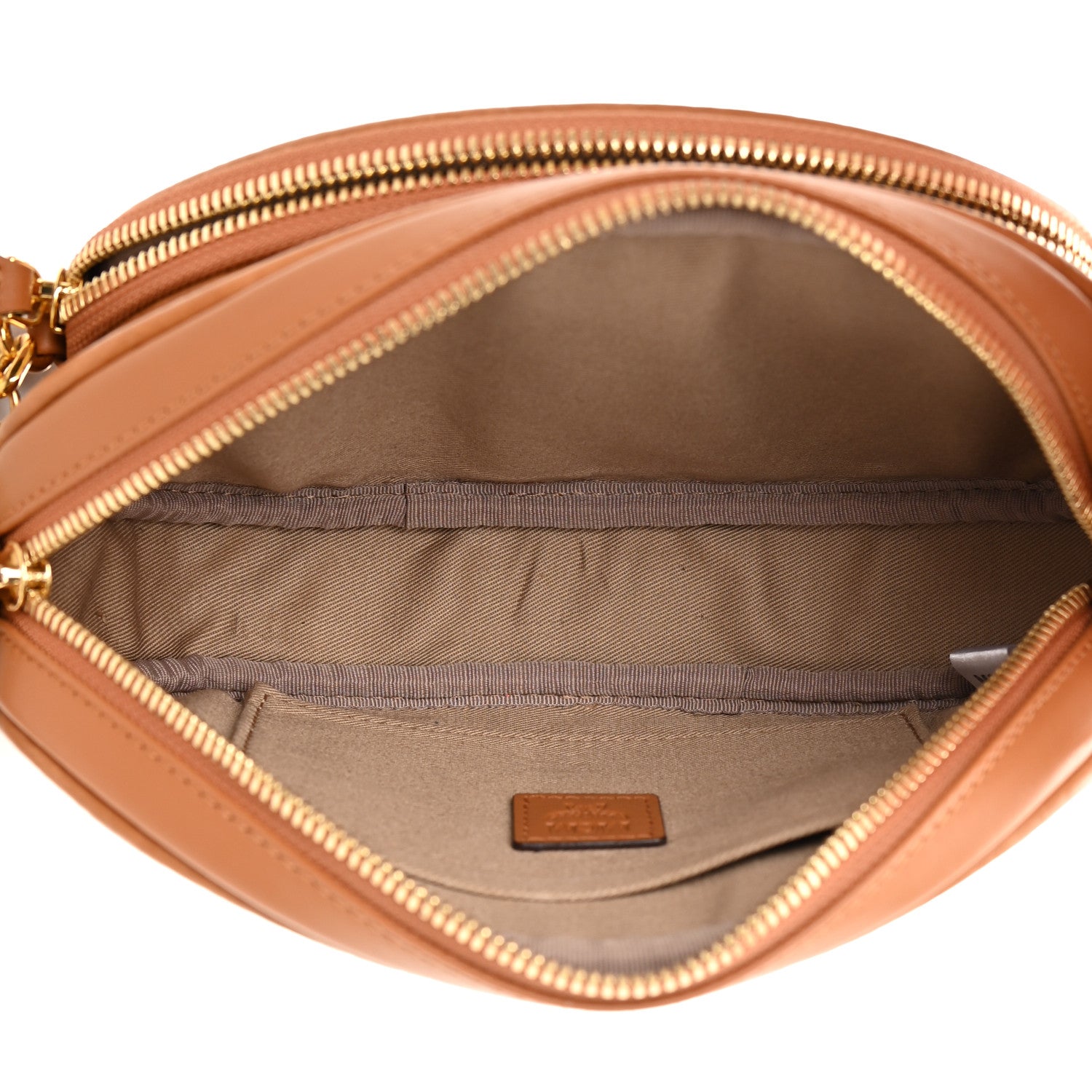 MCM Visetos Small Aren Multifunction Crossbody Pouch Cognac 5 of 12