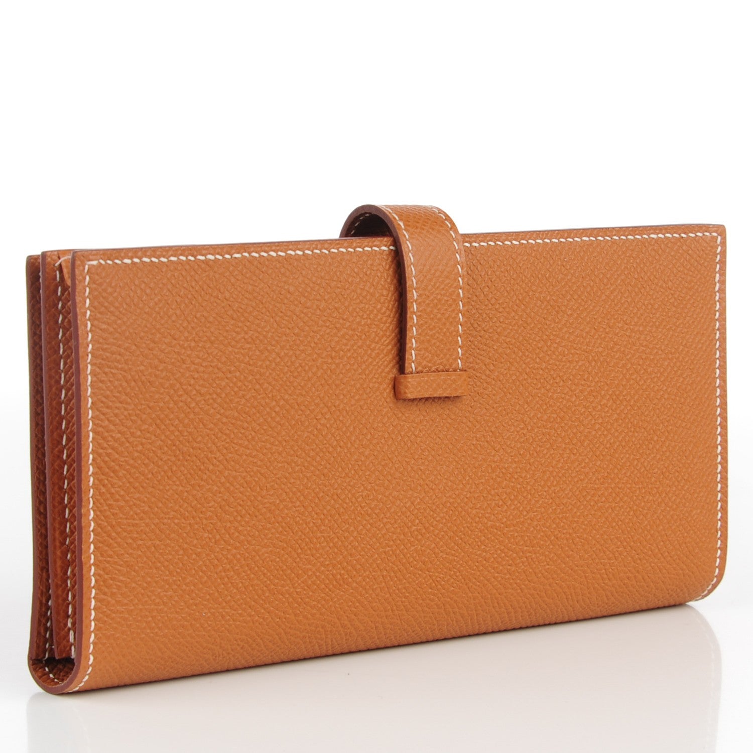 Hermes Epsom Bearn Gusset Wallet Gold 3 of 9