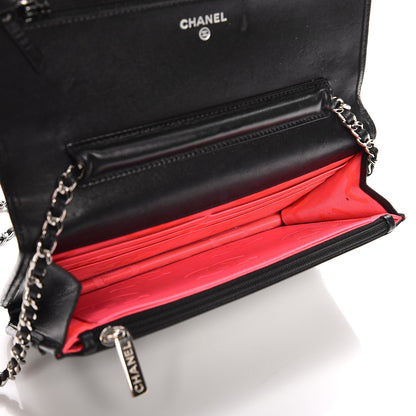 Chanel Calfskin Quilted Cambon Wallet On Chain WOC Black 5 of 10