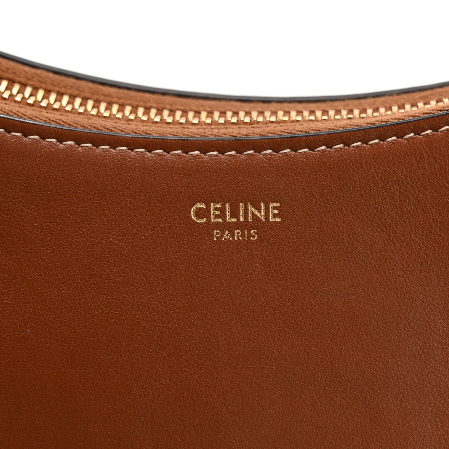 Smooth Calfskin Medium Strap Ava Shoulder Bag Tan