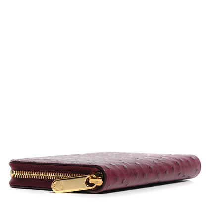Louis Vuitton Ostrich Zippy Wallet Prune 4 of 8