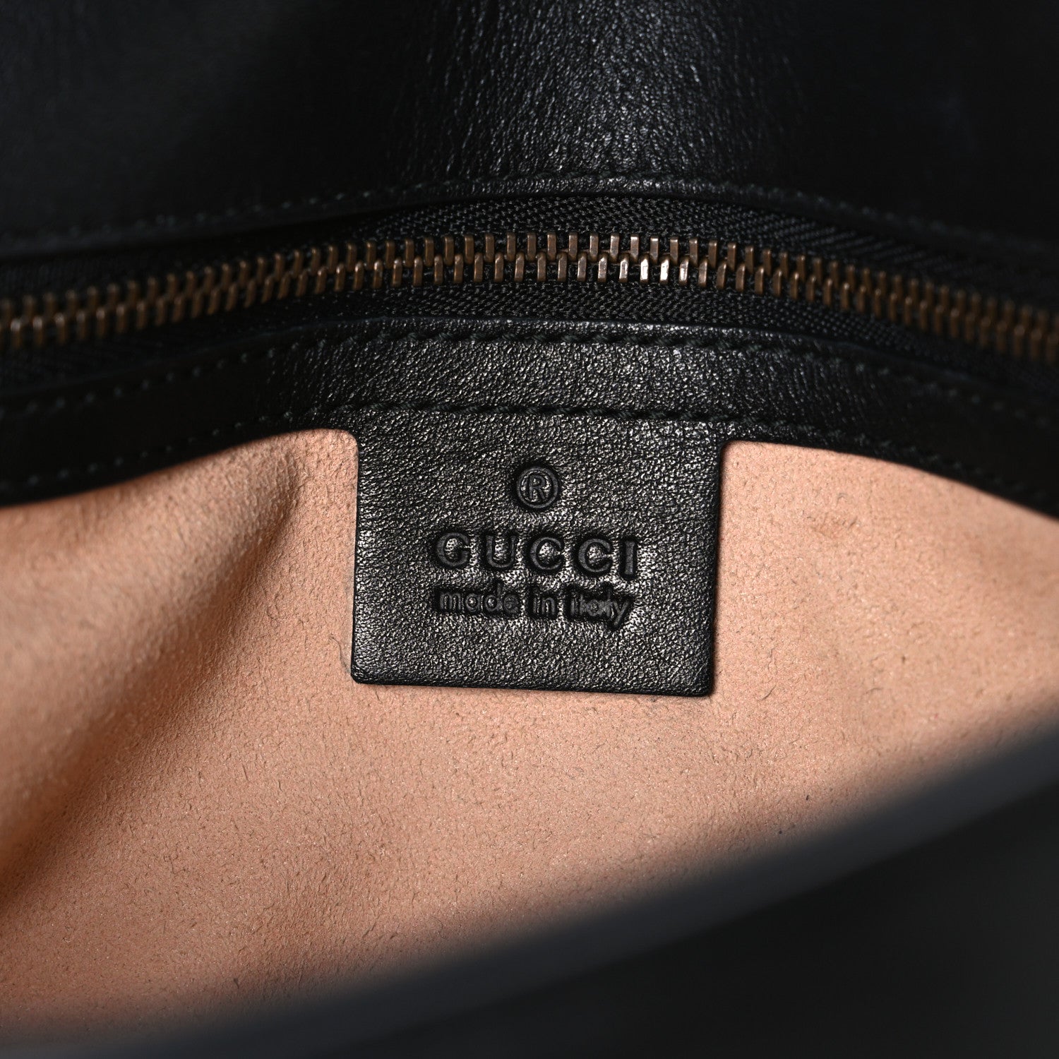 Gucci Calfskin Matelasse Small GG Marmont Shoulder Bag Black 6 of 10