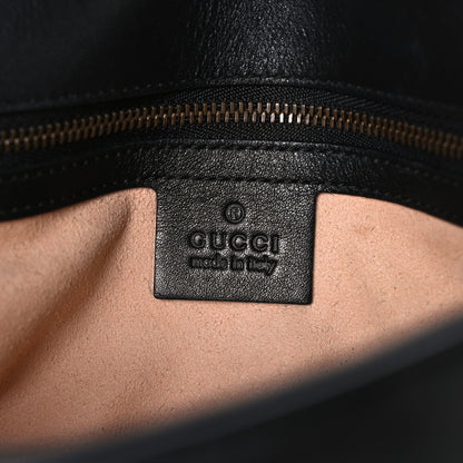 Gucci Calfskin Matelasse Small GG Marmont Shoulder Bag Black 6 of 10