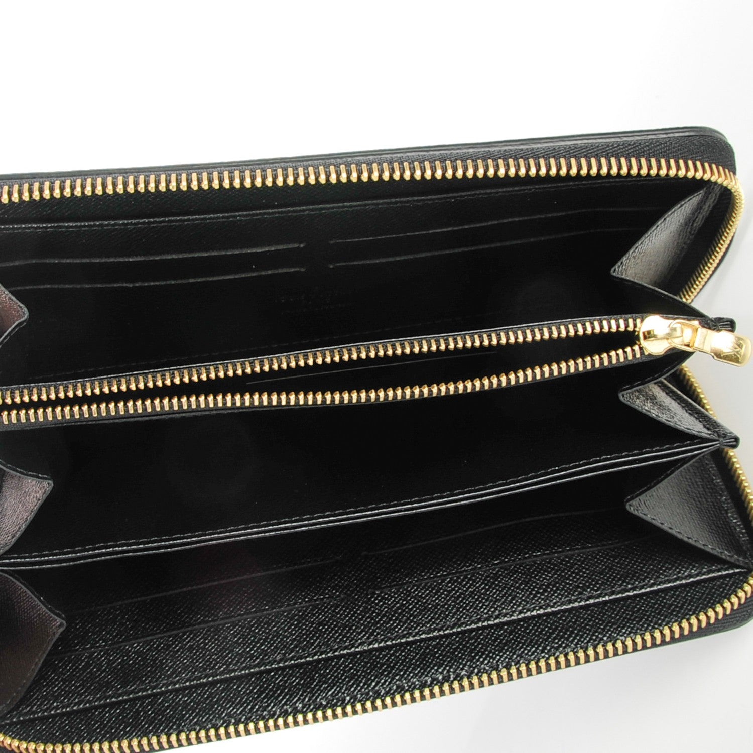Louis Vuitton Calfskin Colored Monogram Zippy Wallet Blue Black 5 of 7