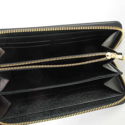 Louis Vuitton Calfskin Colored Monogram Zippy Wallet Blue Black 5 of 7