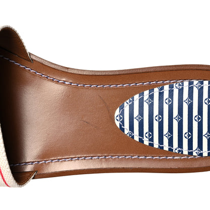 Louis Vuitton Canvas LV Escale Lock It Flat Mule 38 Blue 8 of 8