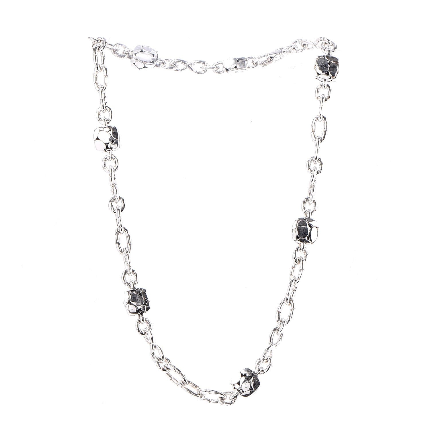 John Hardy Sterling Silver Kali Square Station Sautoir Necklace 3 of 5