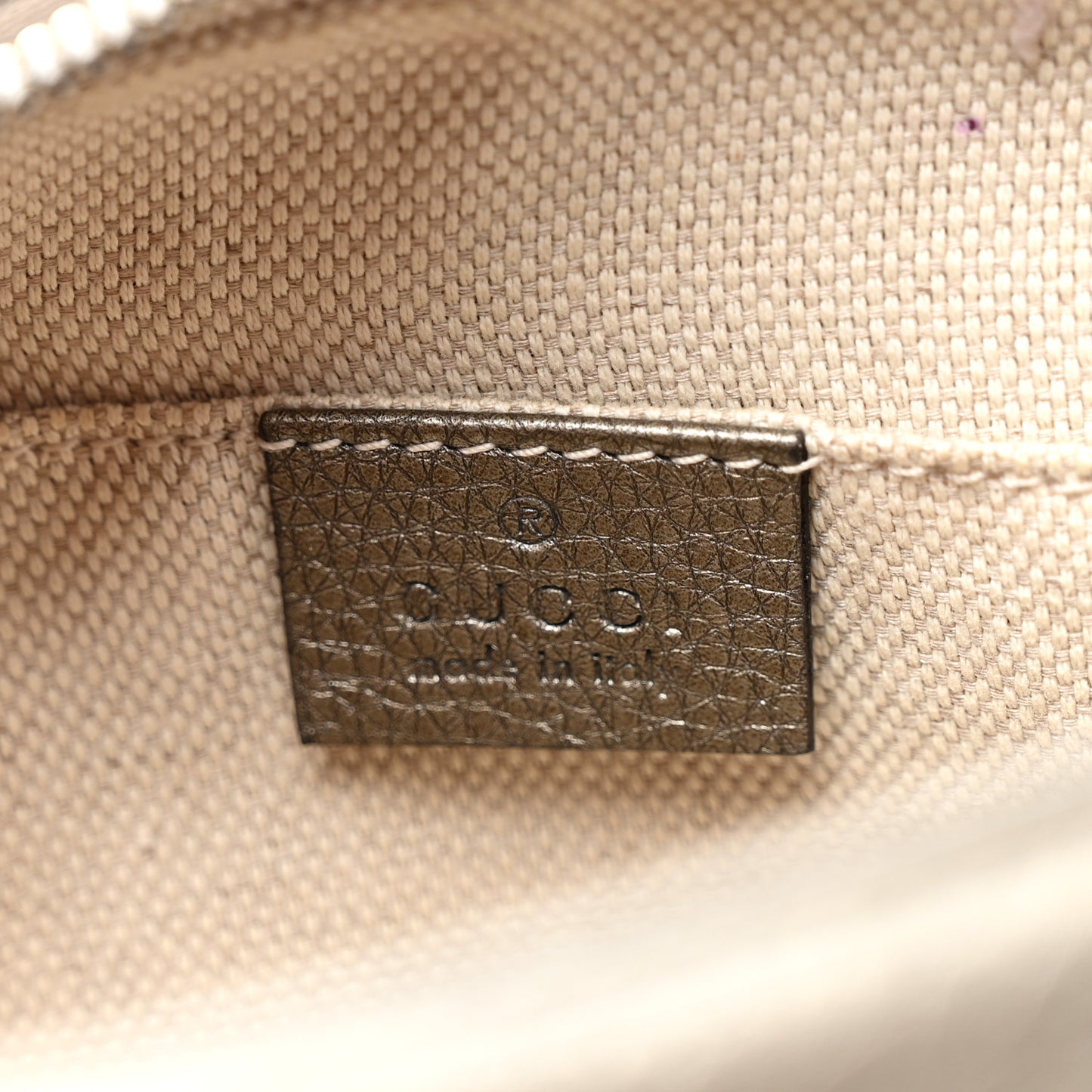 Metallic Cellarius Calfskin Small Soho Disco Bag Sasso