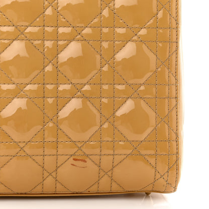 Christian Dior Patent Cannage Medium Lady Dior Beige 14 of 19