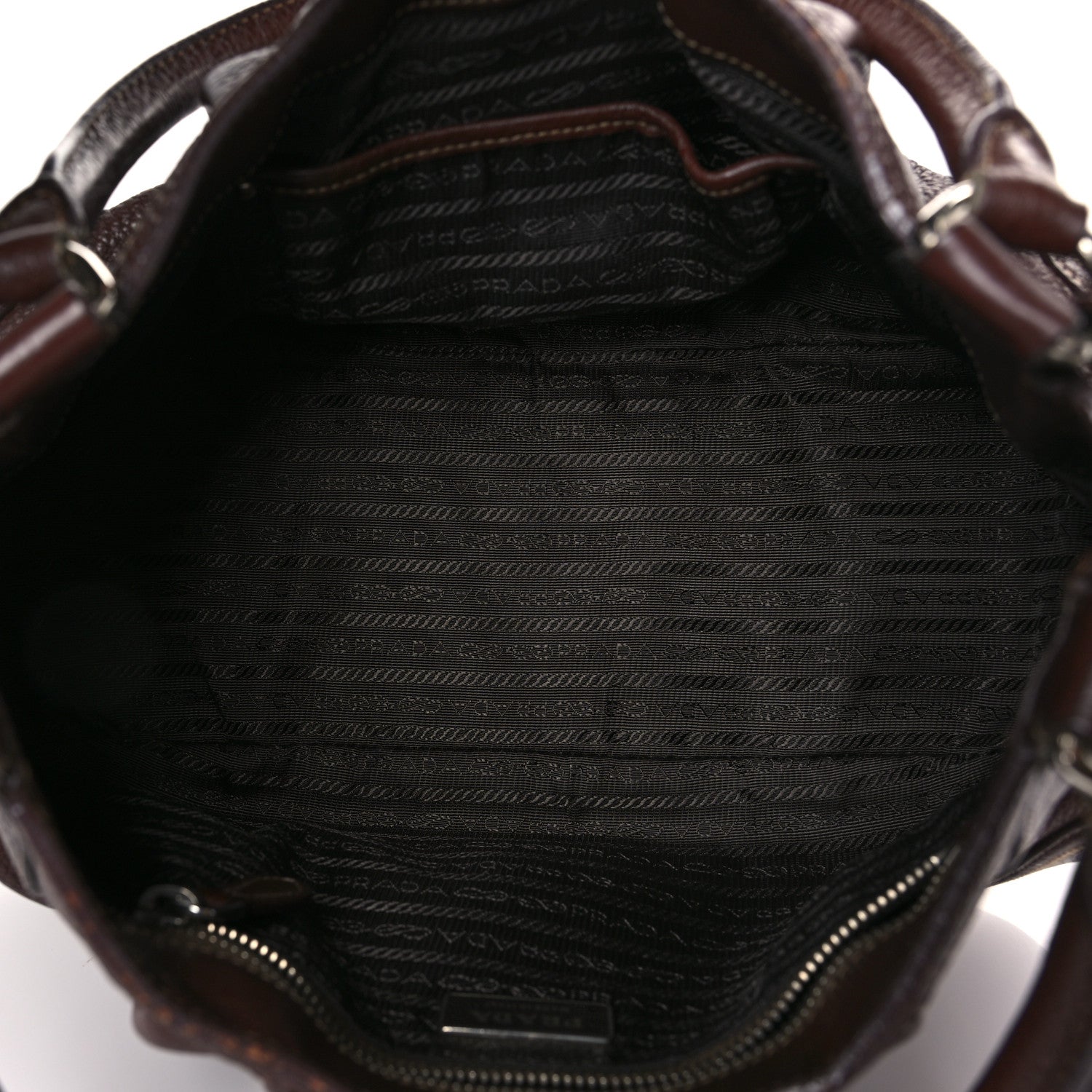 Prada Vitello Daino Tote Bruciato 5 of 12