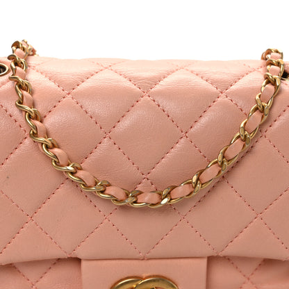 Chanel Lambskin Quilted Mini Pearl Crush Flap Light Orange 8 of 13